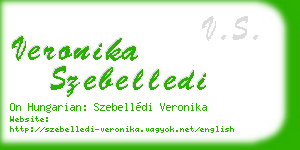 veronika szebelledi business card
