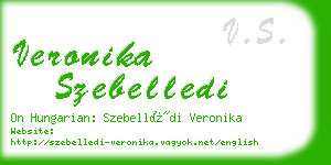 veronika szebelledi business card